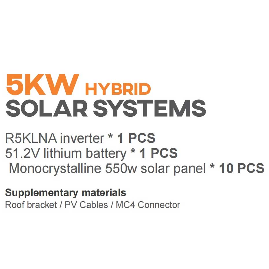 5kw Hybrid House Solar System - Instant savings, grab now.