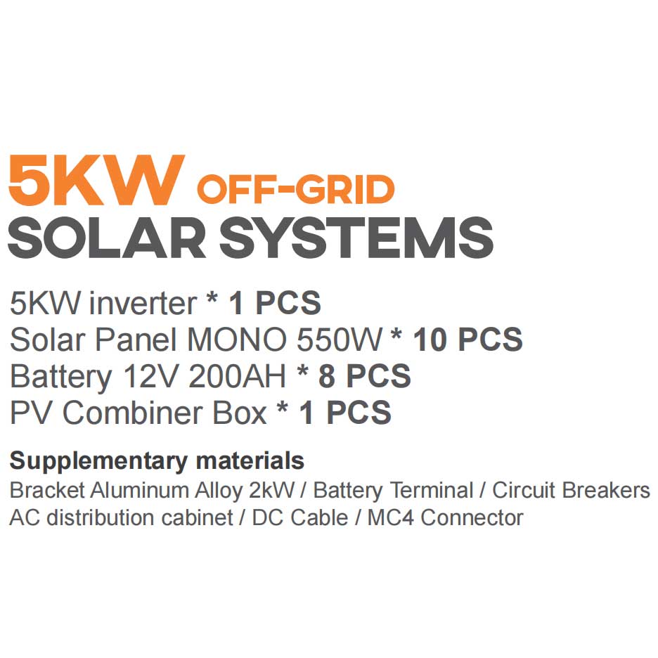 5KW Off Grid Solar System: Eco, Self-Powered. Buy Today!