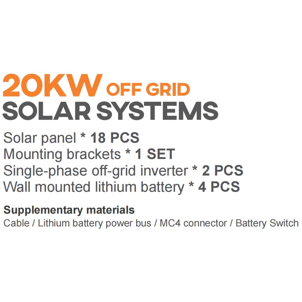 20Kw Off Grid Solar Power System: Save With Today'S Offers.