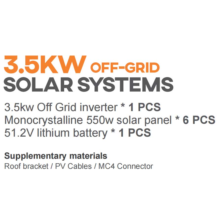 3kw Solar System Off Grid: Save, Green, Freedom. Discount!