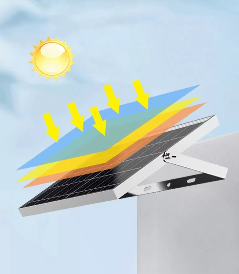 High-efficiency monocrystalline panels for solar flood light