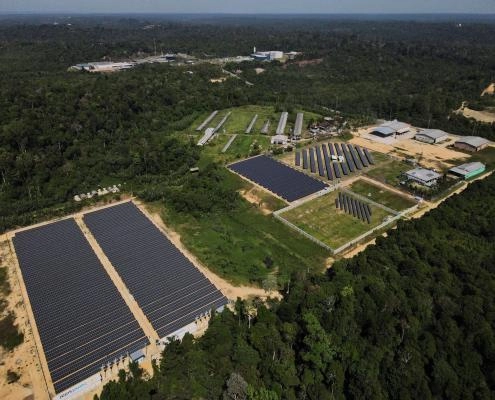 Solar energy storage solution at Amazon rainforest