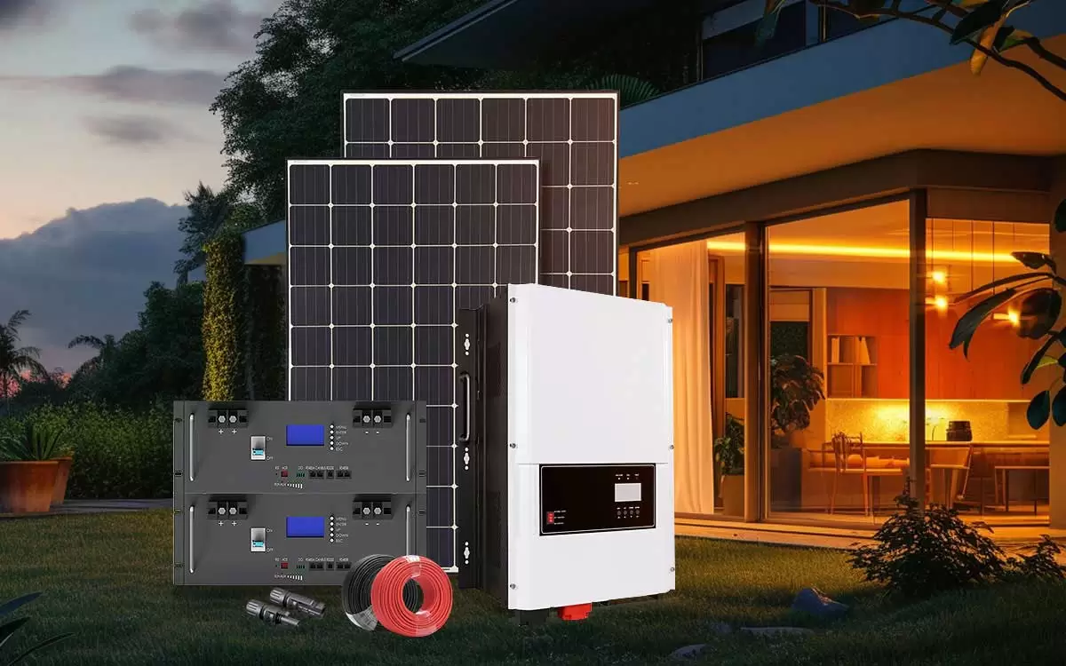 Equip your off grid home solar system kit with a battery storage system and management