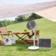 solar-power fan for camping
