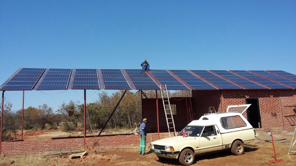 Off grid solar system installation